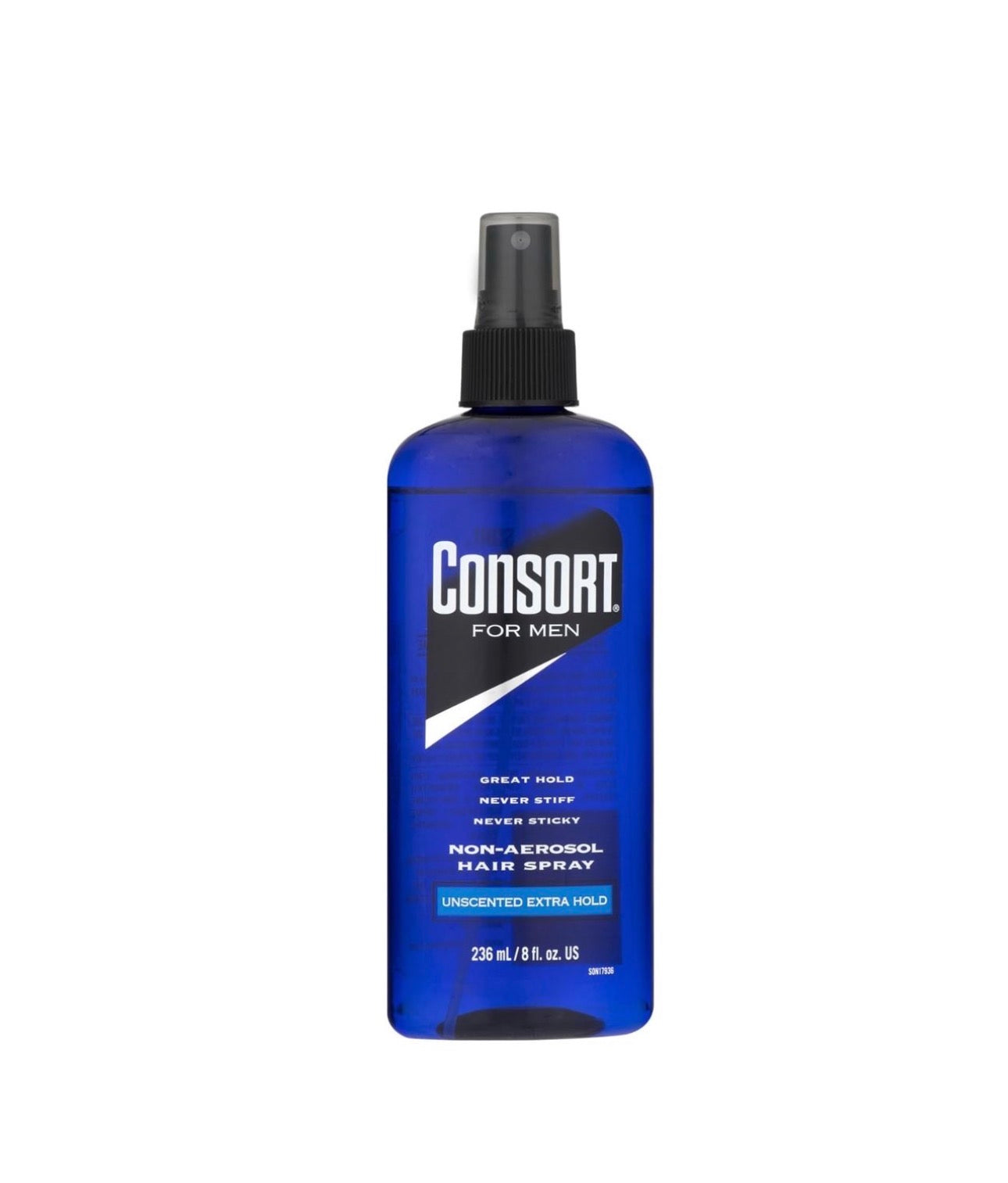Consort For Men Non-Aerosol Hair Spray Unscented Extra Hold 236ml