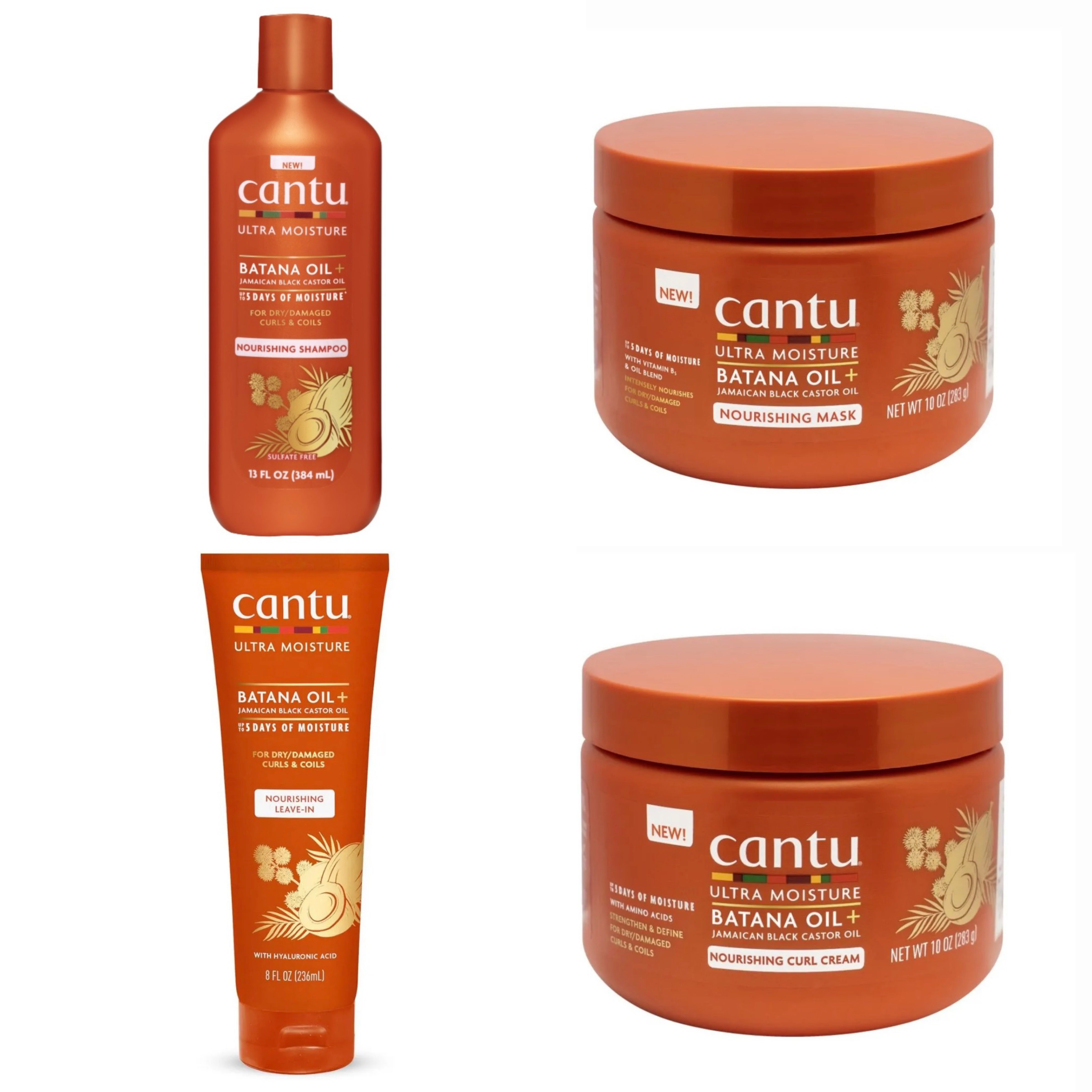 Cantu Ultra Moisture Batana & Castor Oil Complete Kit