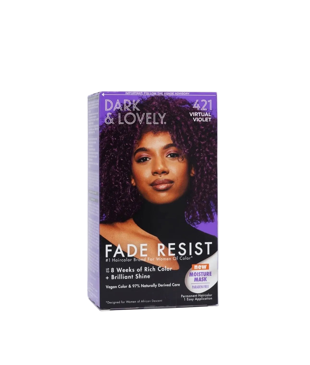 Dark & Lovely Fade Resist Hair Color - 421 Virtual Violet
