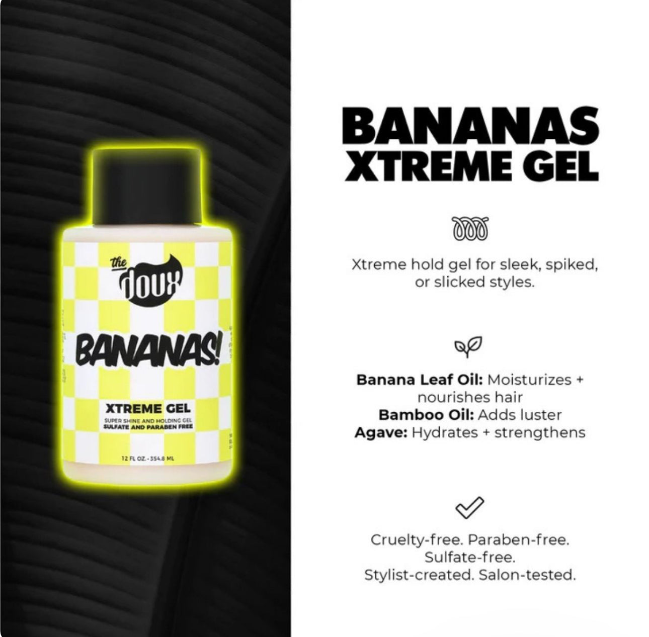 The Doux Banana Xtreme Hold Gel 354ml