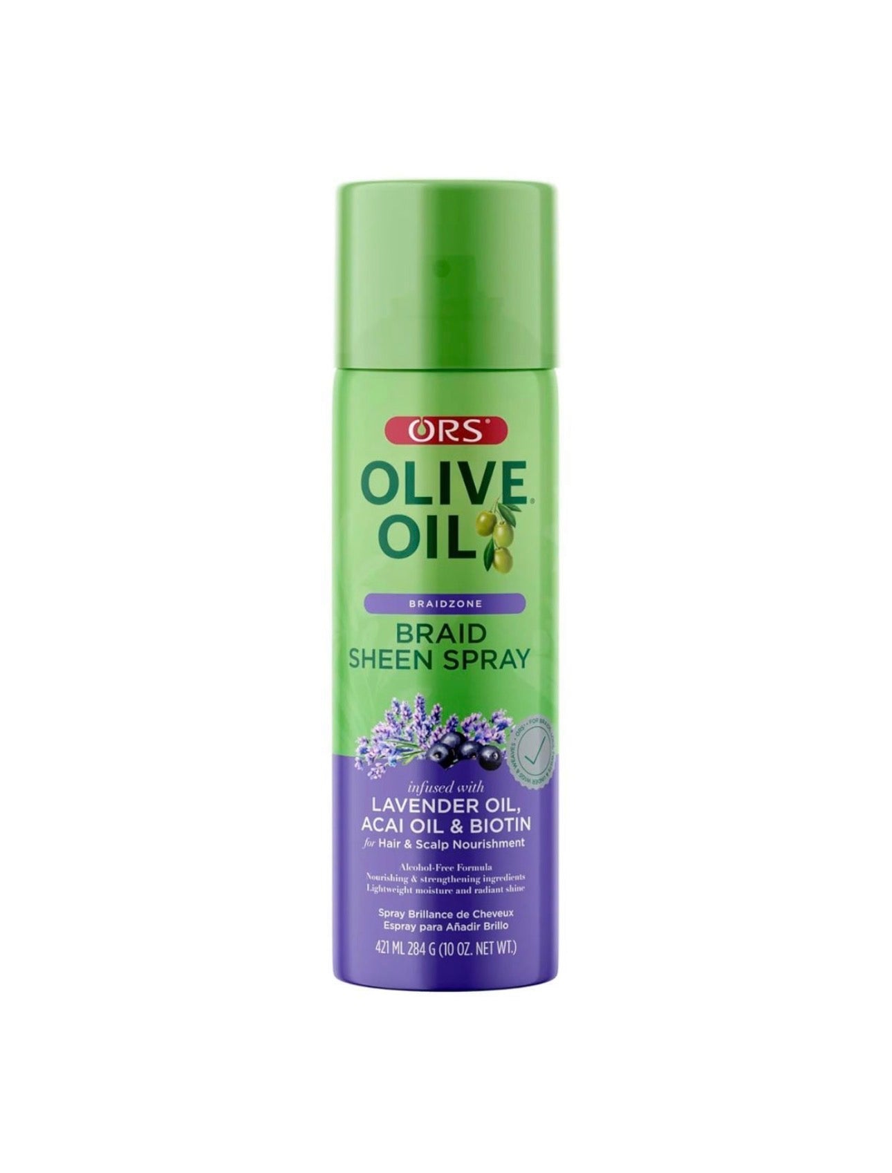 ORS Olive Oil Braidzone Braid Sheen Spray for Hair & Scalp Nourishment 421ml