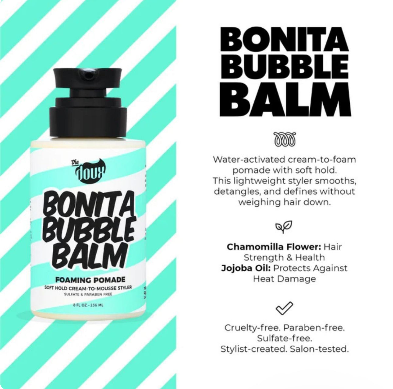 The Doux Bonita Bubble Balm Foaming Pomade 236ml