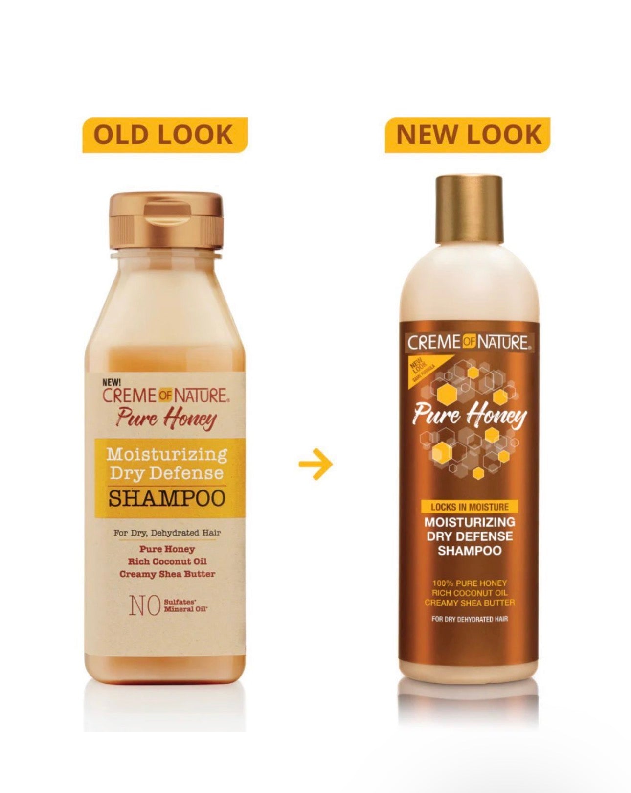 Creme Of Nature Pure Honey Moisturizing Dry Defense Shampoo 12oz