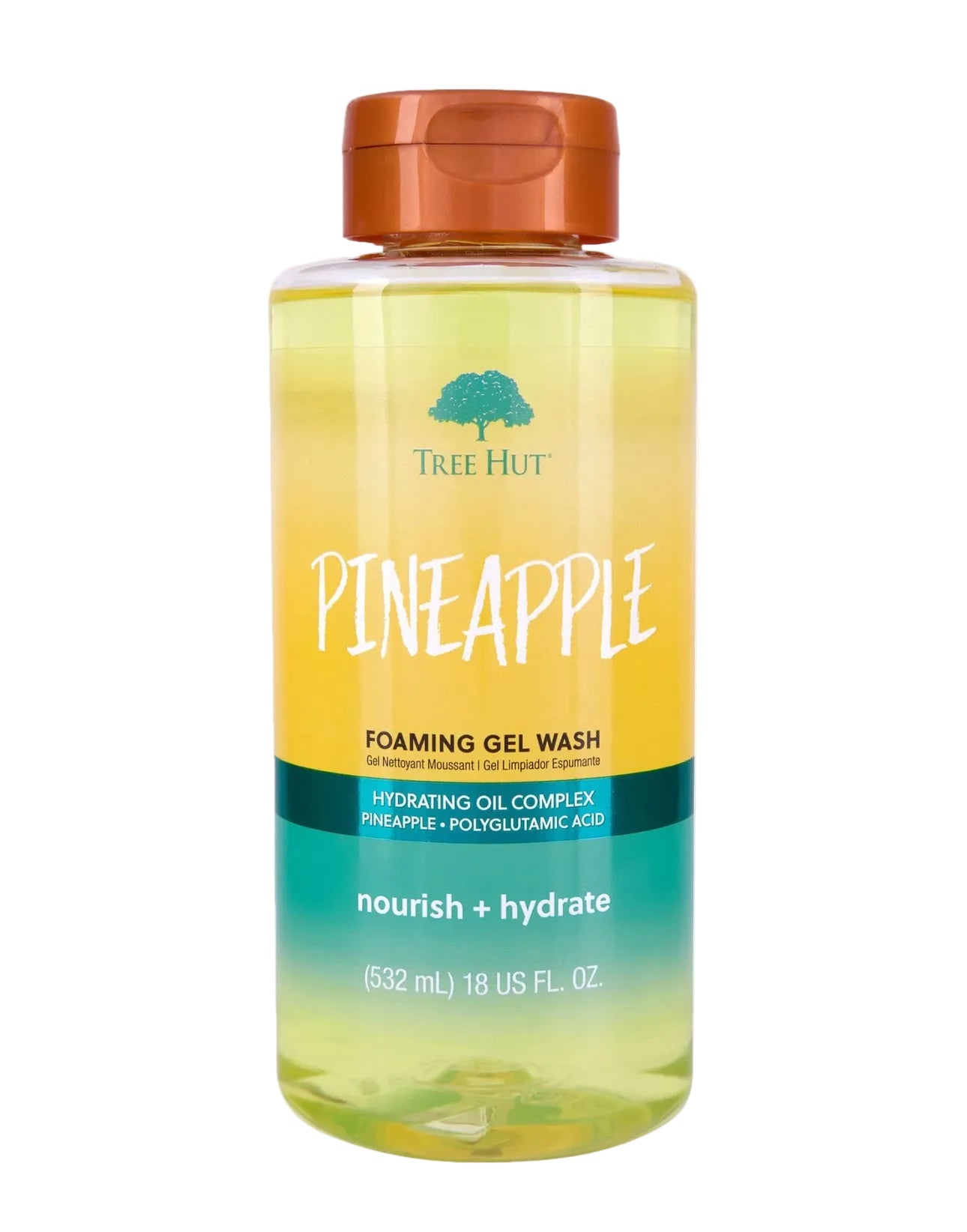 Tree Hut Foaming Gel Body Wash Pineapple 532 ml