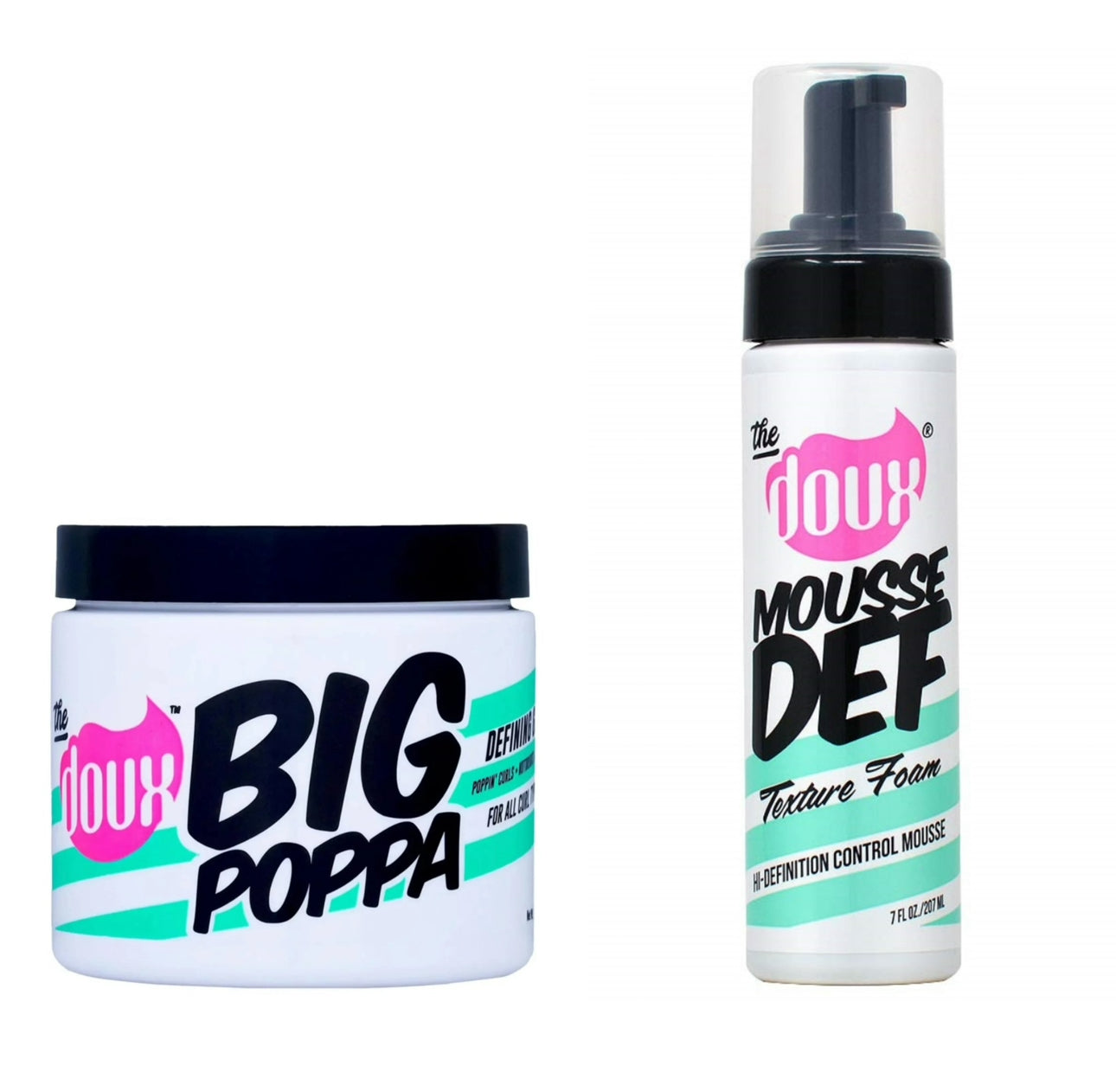 The Doux Big Poppa x Mousse Def The Curl Combo