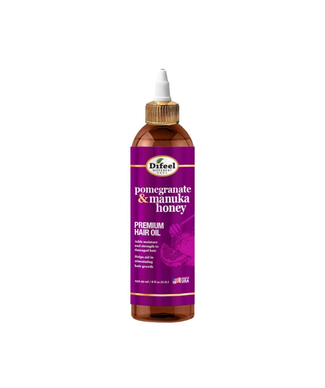 Difeel Pomegranate Manuka Honey Premium Hair Oil 8oz