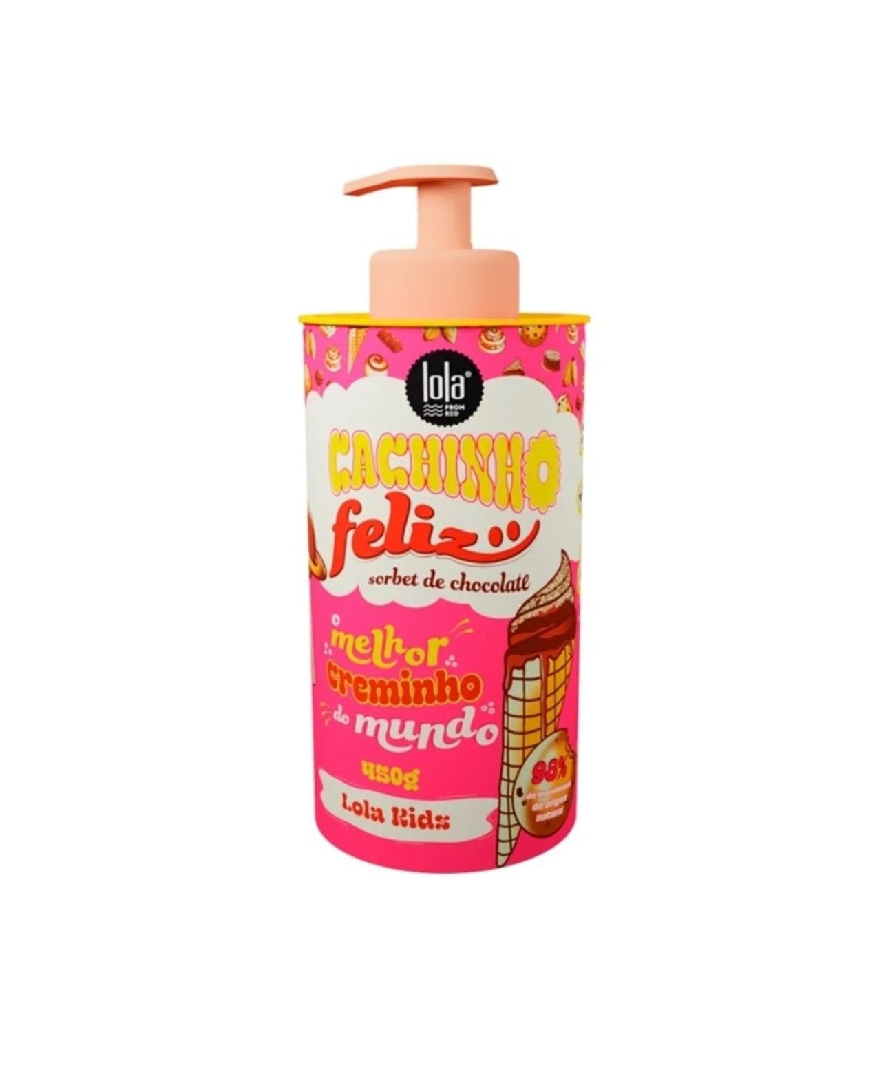 Lola Cosmetics Cachinho Feliz Chocolate Curl Styling Cream for Kids 450ml
