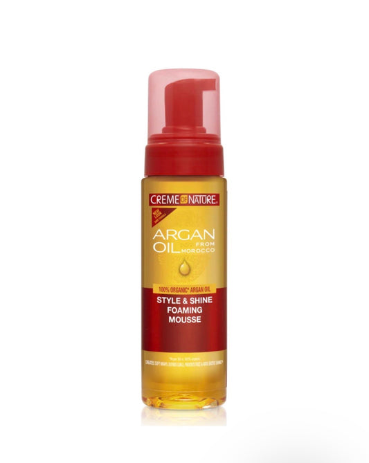 Creme of Nature Argan Oil Style & Shine Foaming Mousse 207ml