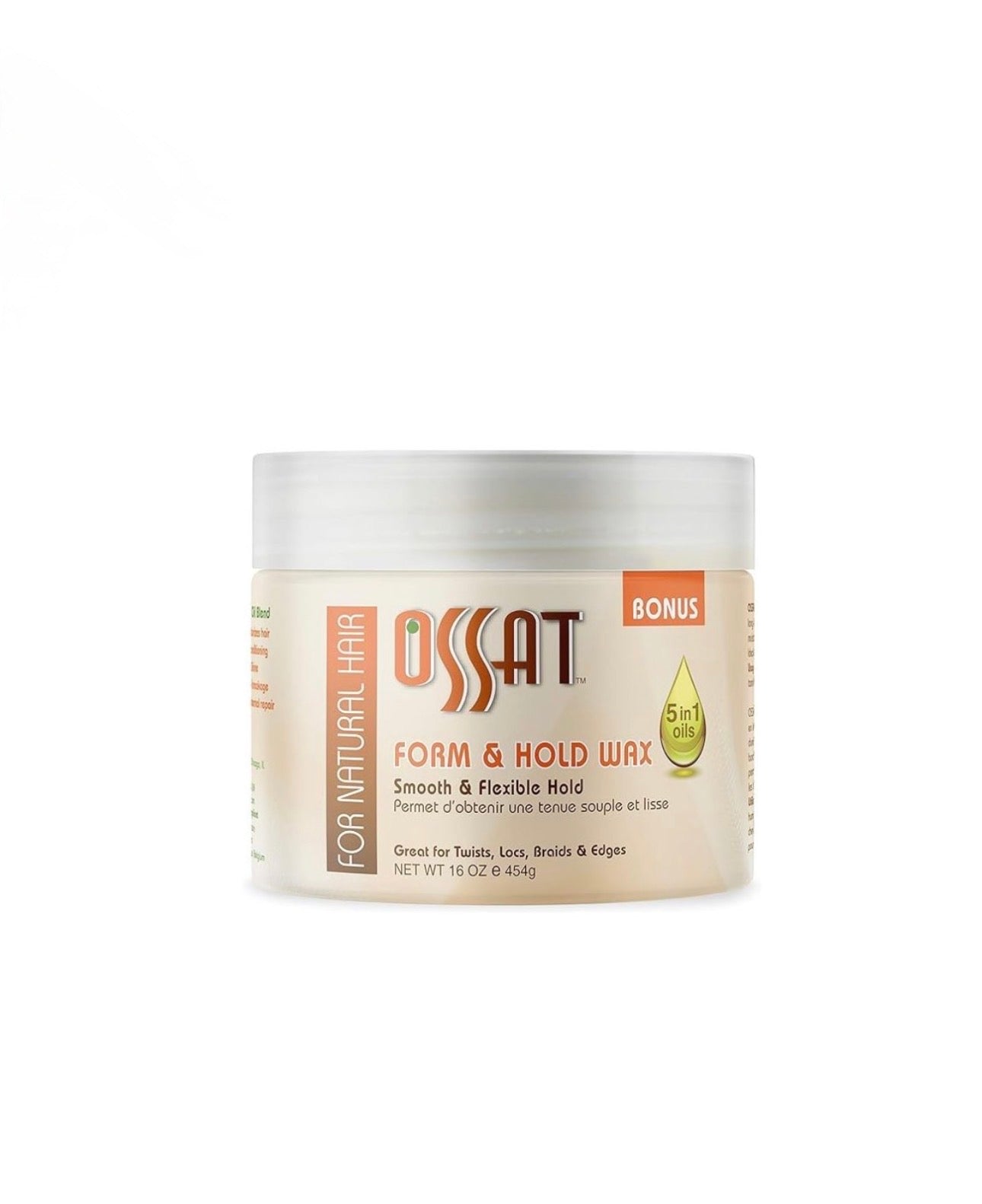 Ossat Naturals Form & Hold Wax 16oz