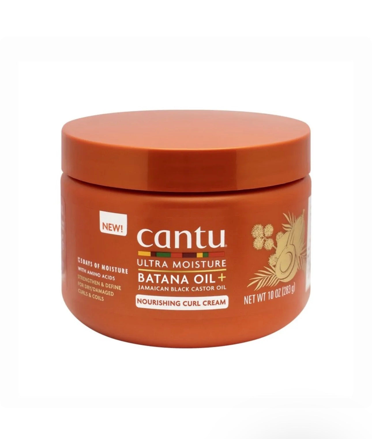 Cantu Ultra Moisture Batana Oil + Jamaican Black Castor Oil Nourishing Curl Cream 238g