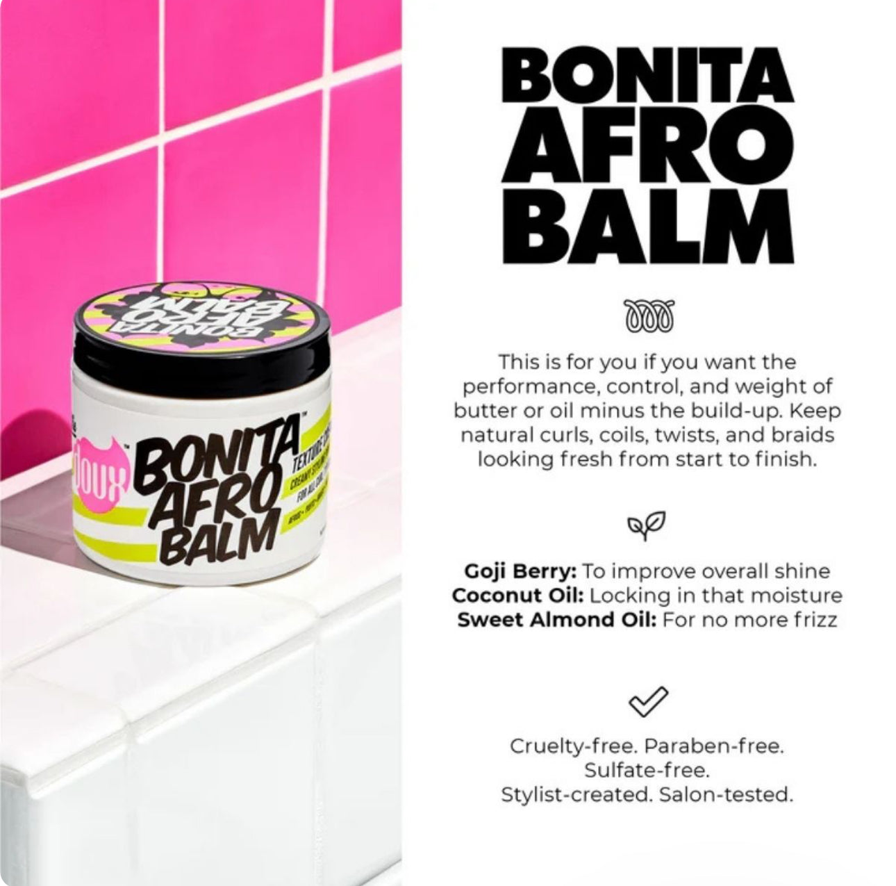 The Doux Bonita Afro Balm Texture Cream 454g