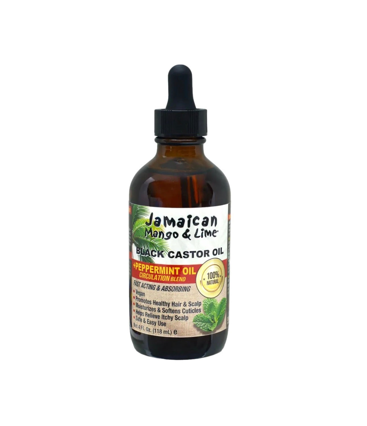 Jamaican Mango & Lime Black Castor Oil Peppermint 4oz