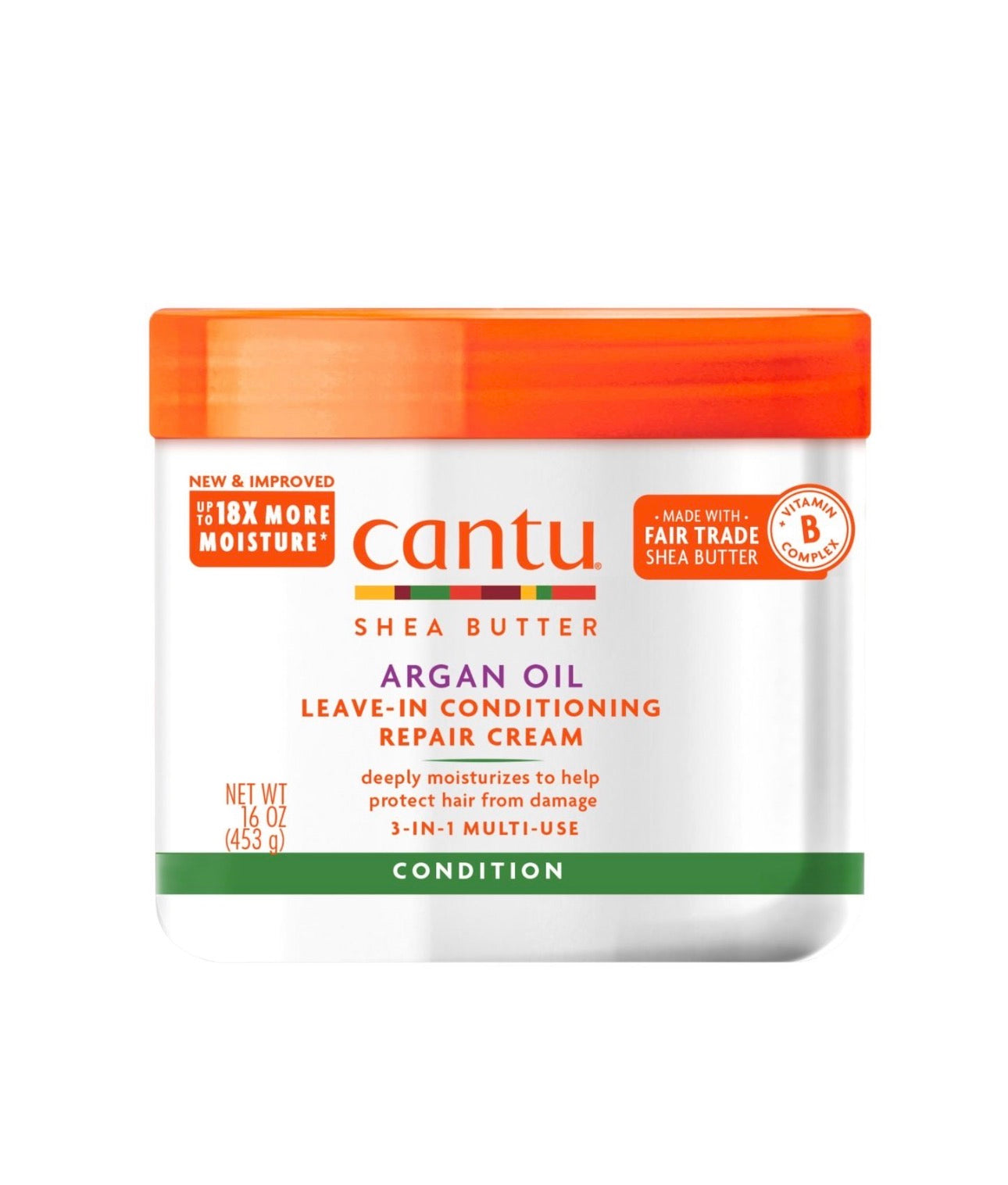Cantu Argan Oil Leave-In Conditioning Repair Cream 453g