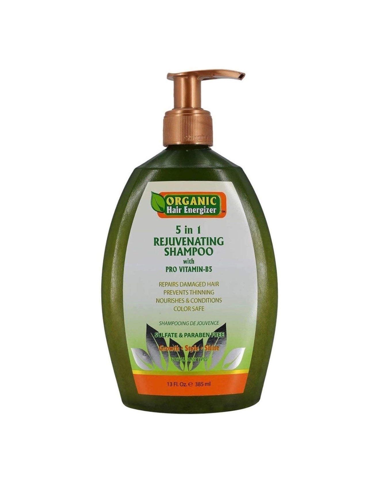 Organic Hair Energizer 5 In 1 Rejuvenating Shampoo 385 ml