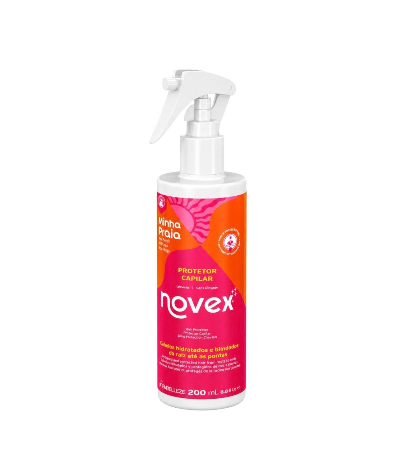 Novex Minha Praia Hair Protector Leave-In Sun, Salt & Chlorine Protection 200 ml