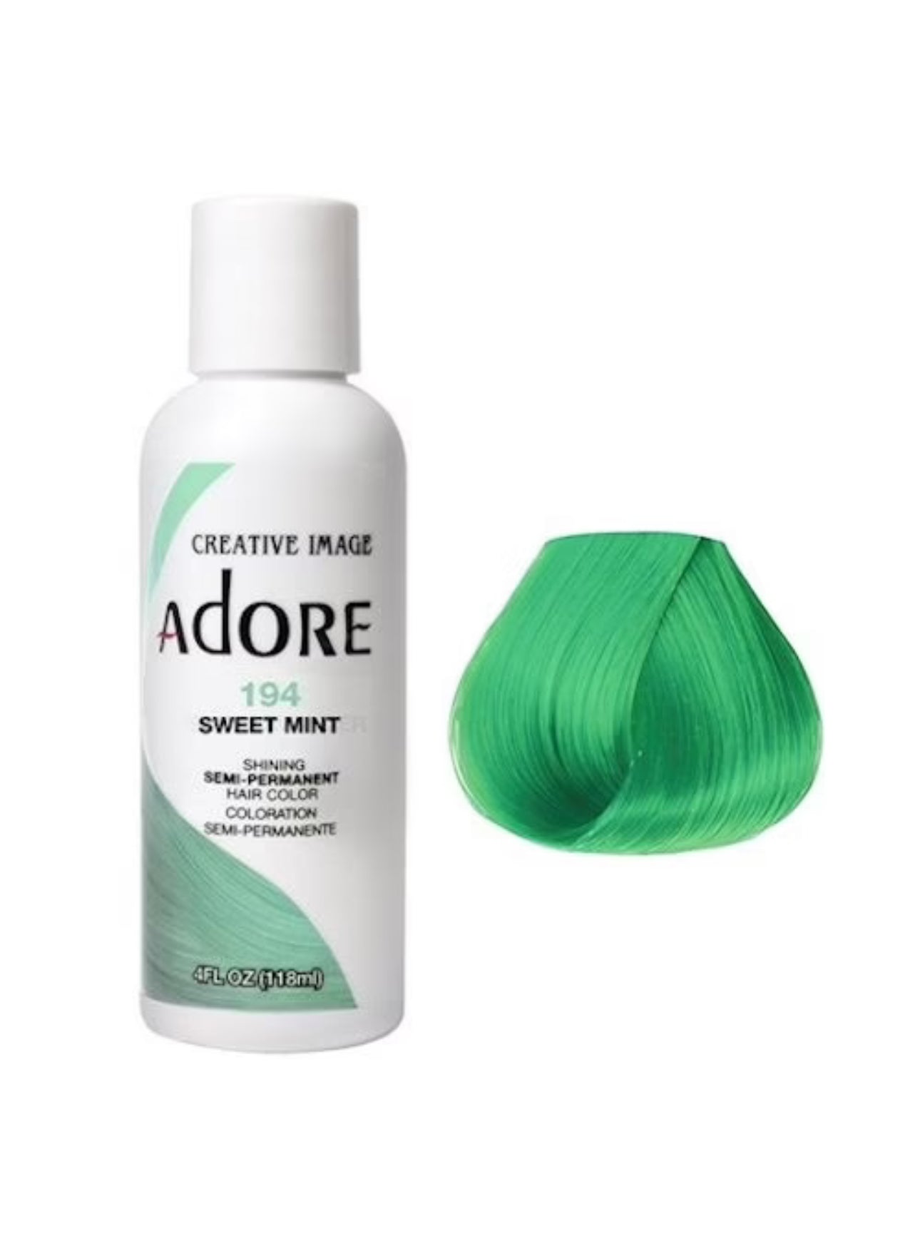 Adore Semi Permanent Hair Color 194 Sweet Mint 118 Ml