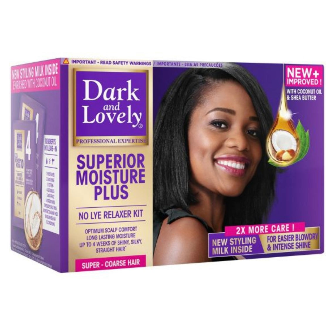 Dark & Lovely Superior Moisture Plus No Lye Relaxer Kit Super