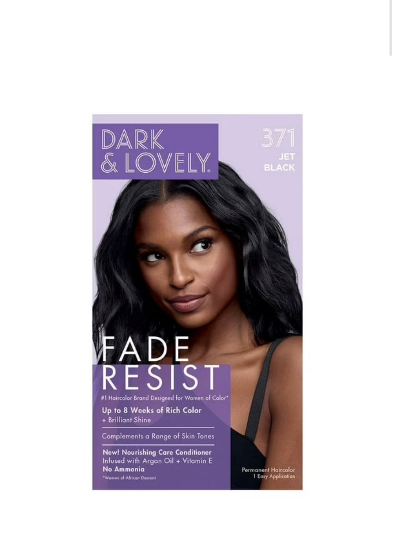Dark & Lovely Fade Resist Hair Color - 371 Jet Black