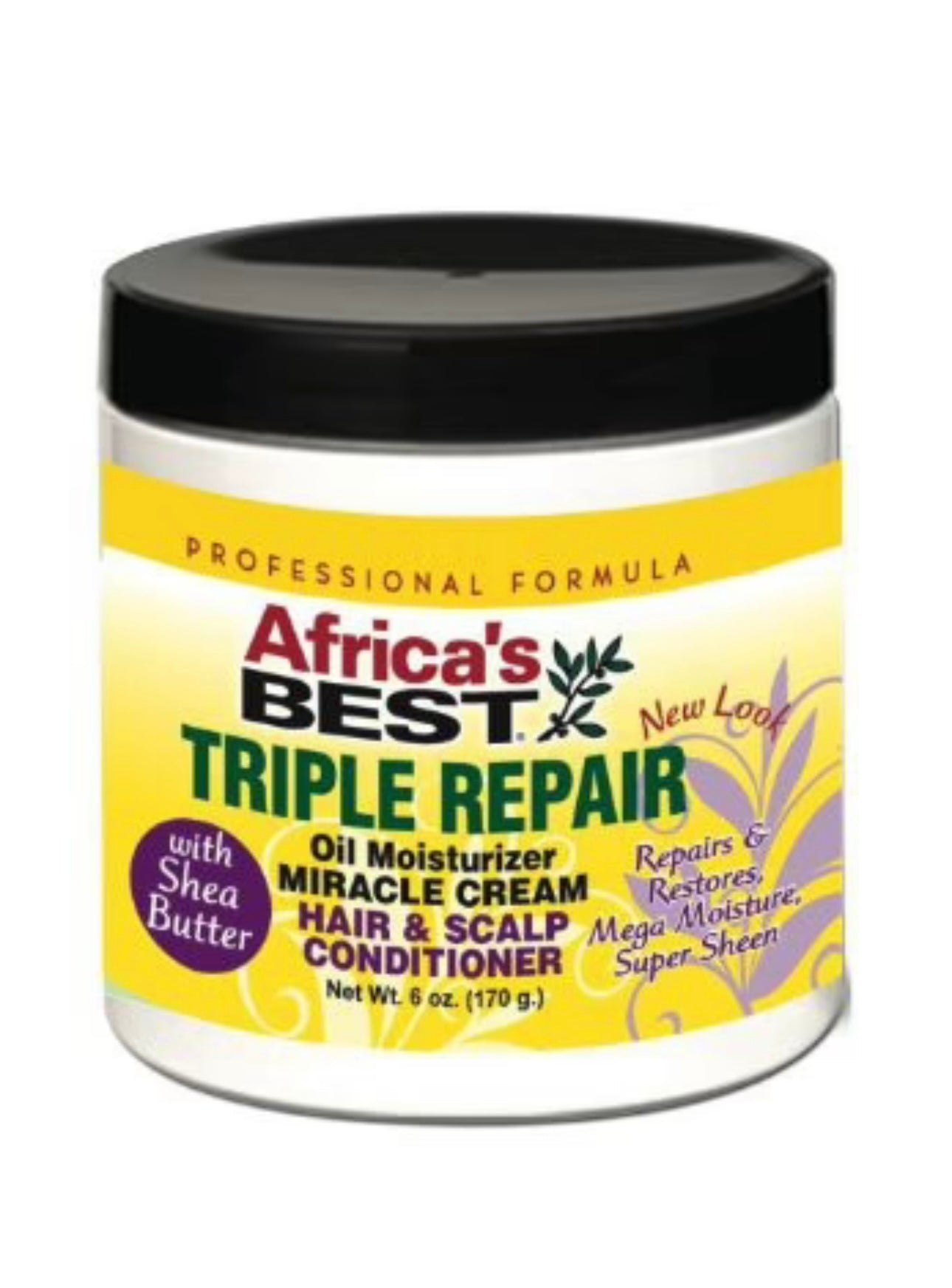 Africa's Best Triple Repair Oil Moisturizer Miracle Cream Conditioner 6oz
