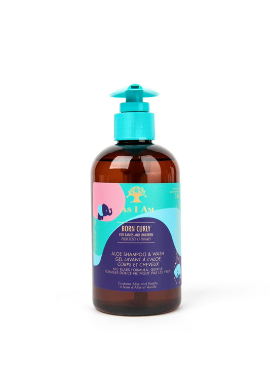 As I Am Born Curly Aloe Shampoo & Wash 237ml