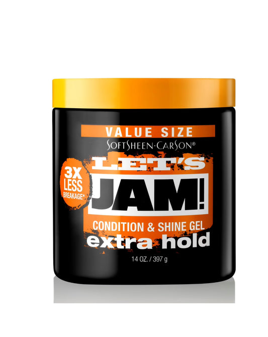 Let's Jam Extra Hold Shining And Conditioning Gel 14 Oz