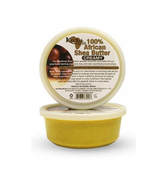 Kuza 100% African Shea Butter Creamy Yellow 8 oz