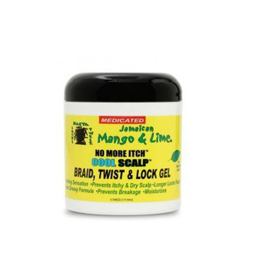 Jamaican Mango & Lime No More Itch Cool Scalp Braid, Twist & Lock Gel 177 ml