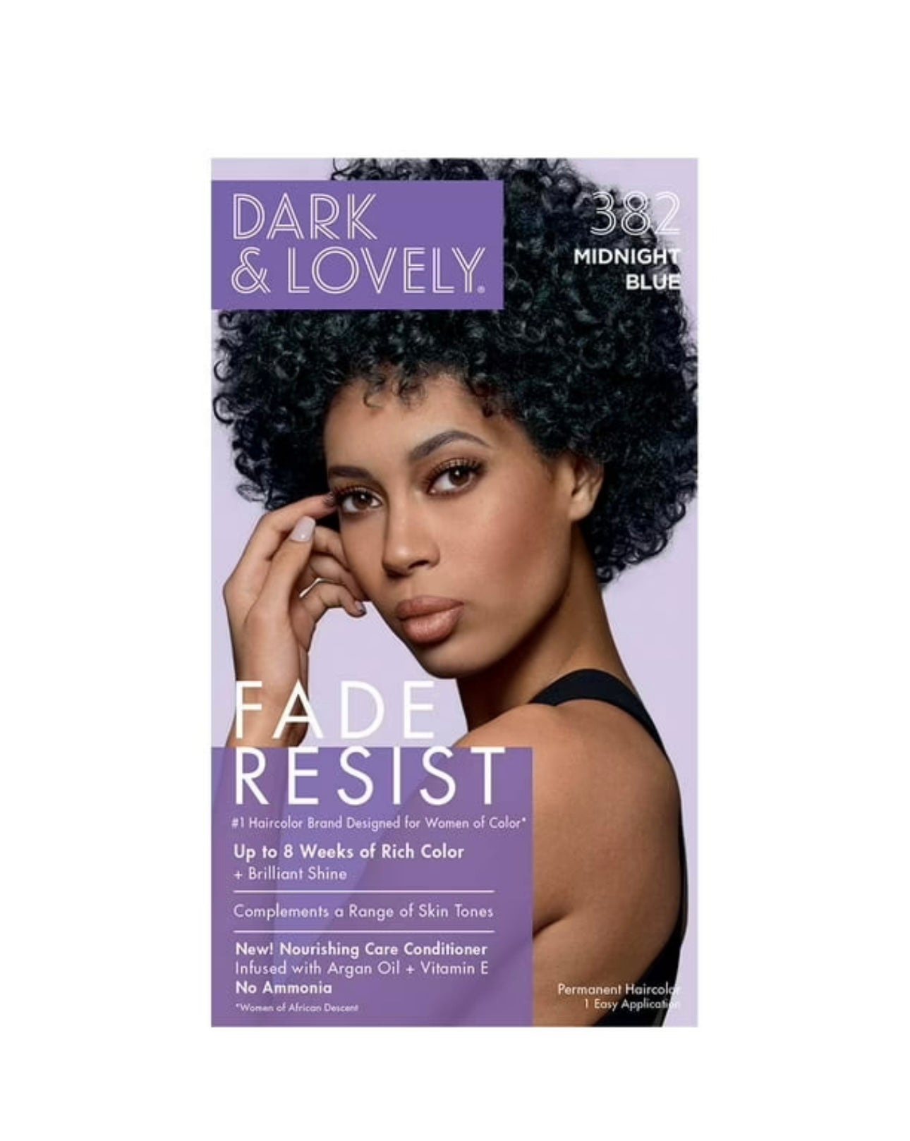 Dark And Lovely Fade Resist Hair Color - 382 Midnight Blue