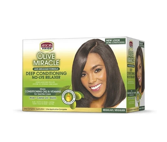 African Pride Olive No-Lye Relaxer Kit Regular