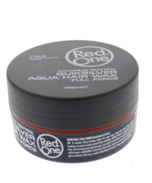 Red One Aqua Hair Wax Quicksilver 150ml