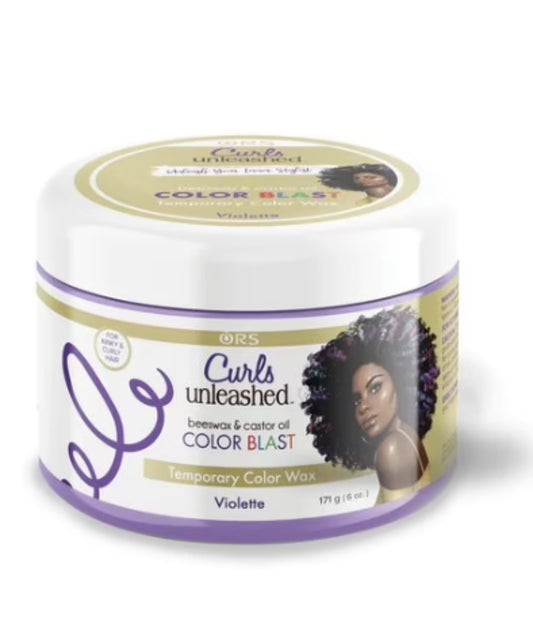 ORS Curls Unleashed Color Blast Temporary Hair Makeup Wax Violette 6 Oz