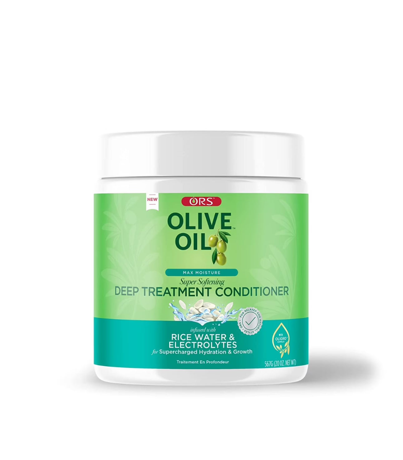 ORS Olive Oil Max Moisture Rice Water & Electrolytes Deep Treatment Conditioner 20.0 Oz