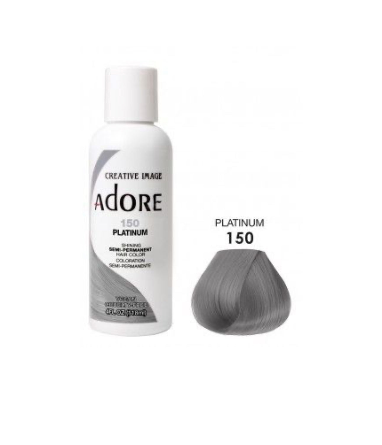 Adore Semi Permanent Hair Color 150 Platinum 118ml