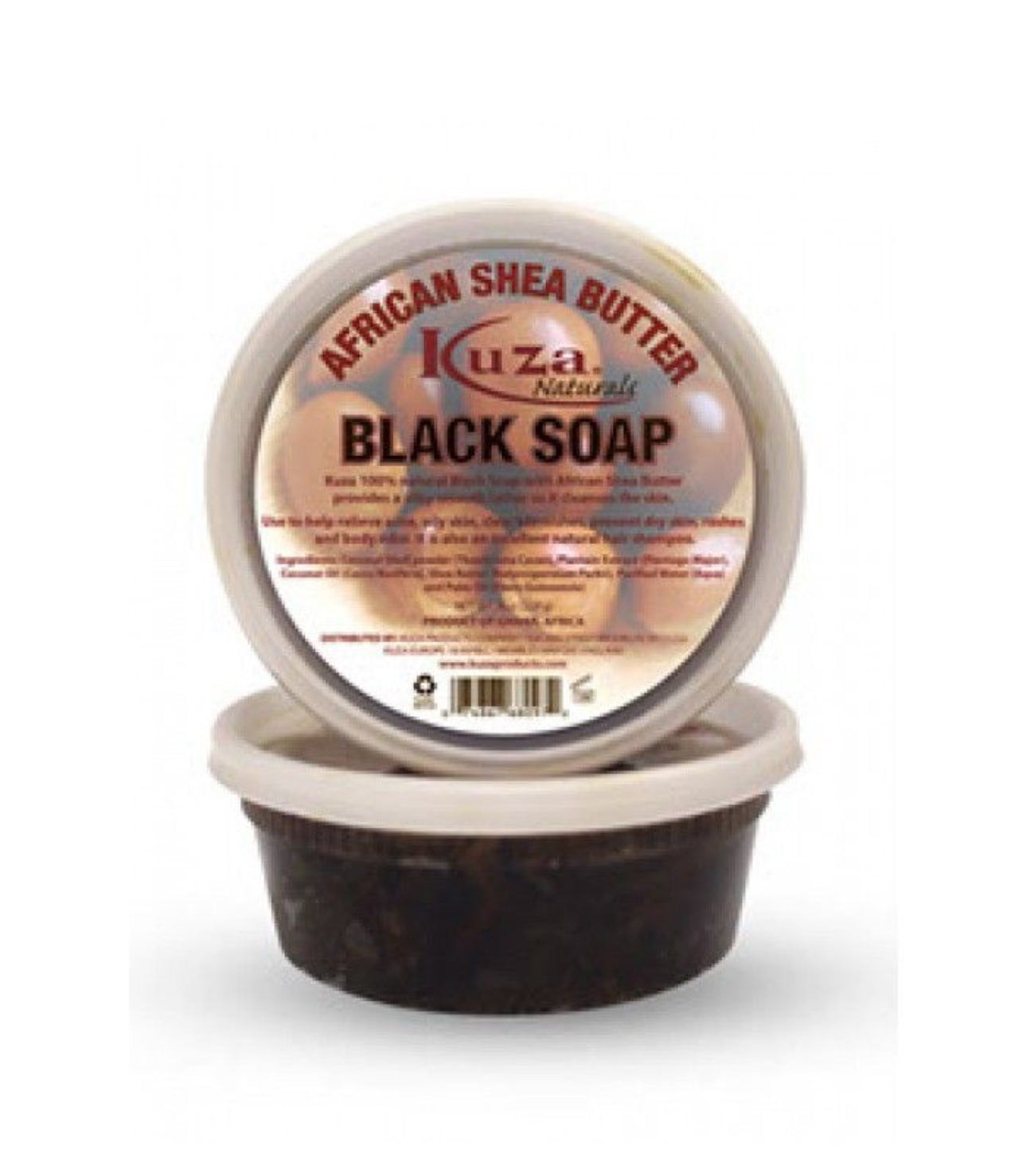 Kuza African Shea Butter Black Soap 8oz