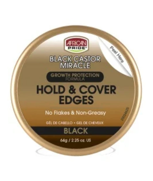 African Pride Black Castor Edge Gel 2.25oz