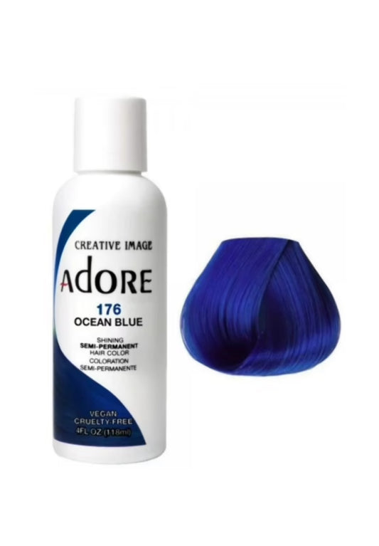 Adore Semi Permanent Hair Color 176 Ocean Blue 118 Ml
