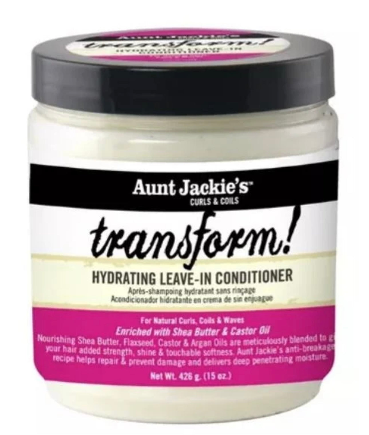 Aunt Jackie's Transform Hydrating Leave-in Conditioner 15oz
