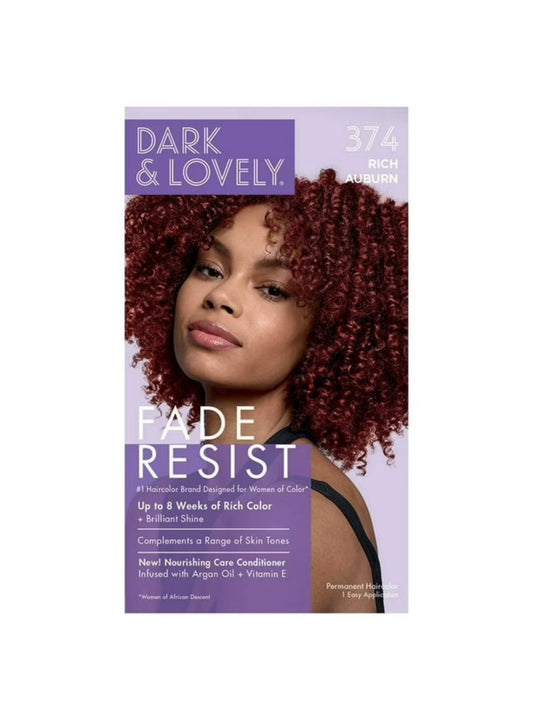 Dark And Lovely Fade Resist Hair Color - 374 Rich Auburn