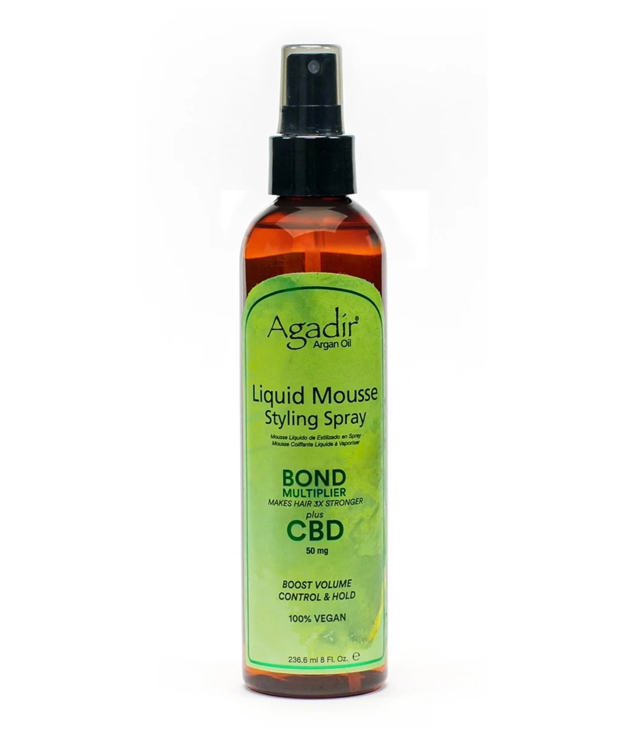 Agadir Argan Oil Liquid Mousse Styling Spray Bond Multiplier plus CBD 236.6ml