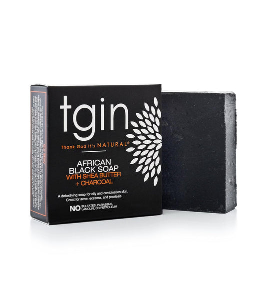 TGIN African Black With Shea Butter & Charcoal Soap 4oz