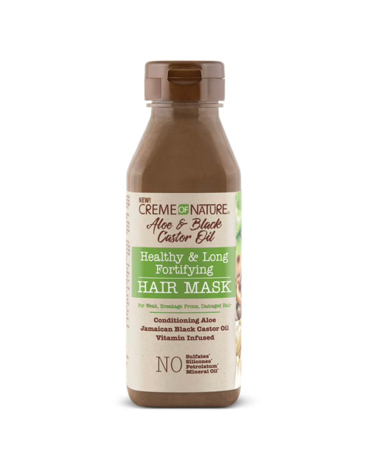 Creme Of Nature Aloe & Black Castor Oil Healthy & Long Fortifying Hair Mask 355ml