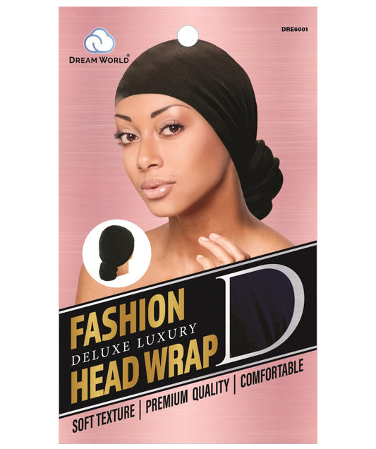 Dream World Head Wrap Black DRE6001