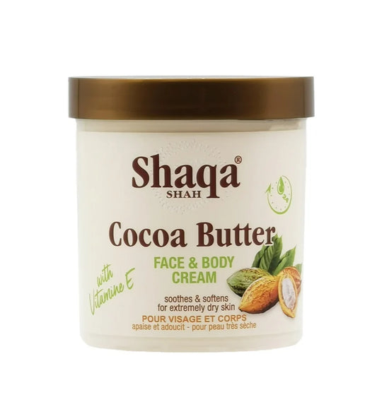 Shaqa Shah Cocoa Butter Face & Body Cream 450ml