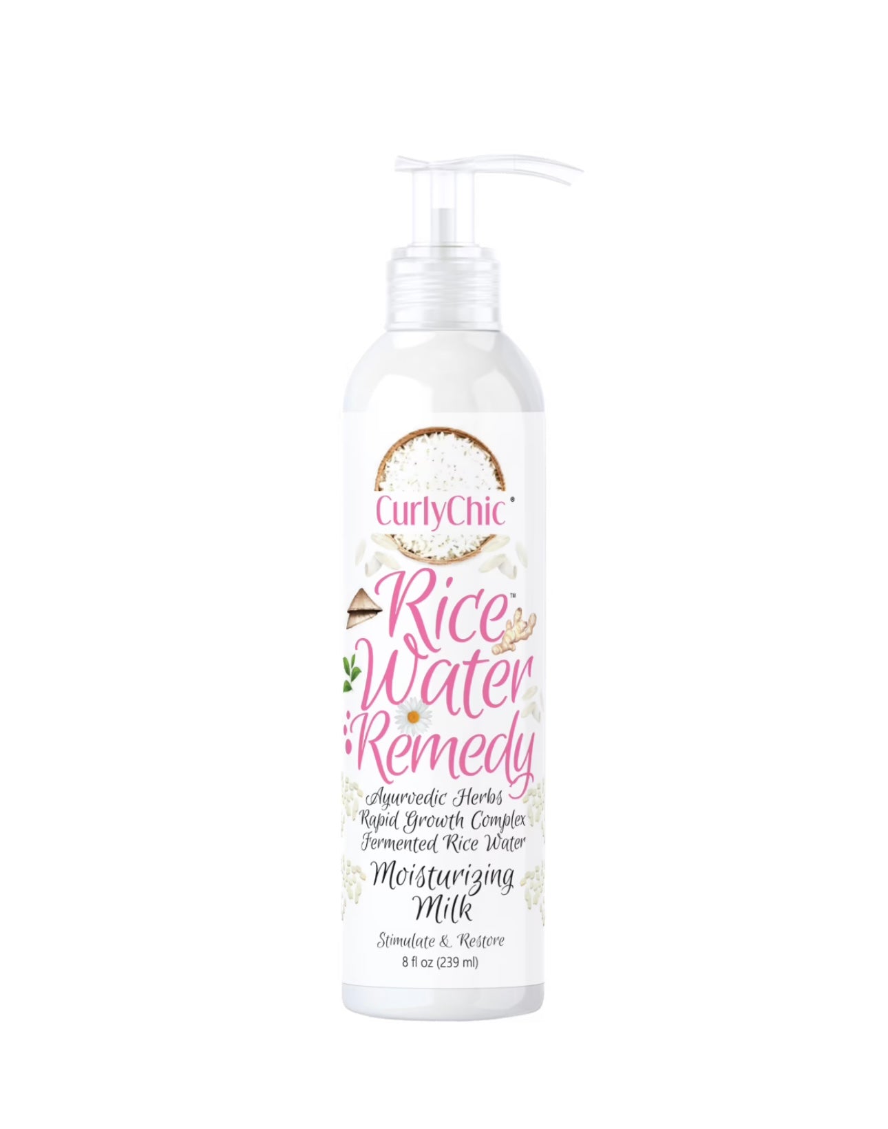 Curly Chic Ricewater Moisturizing Hair Milk 8oz