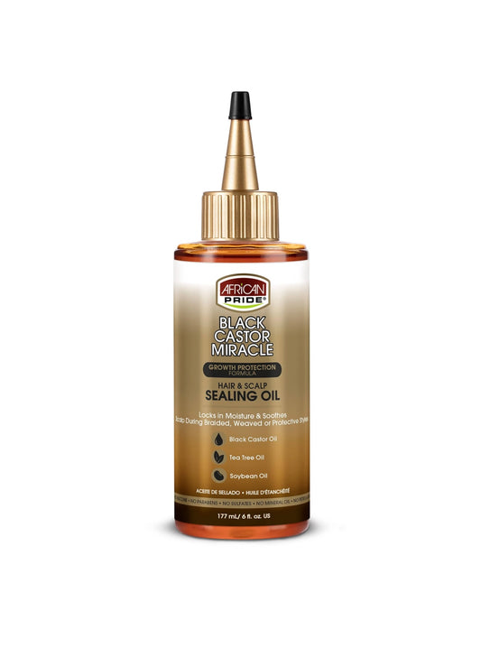 African Pride Black Castor Hair & Scalp Sealing Oil 6oz