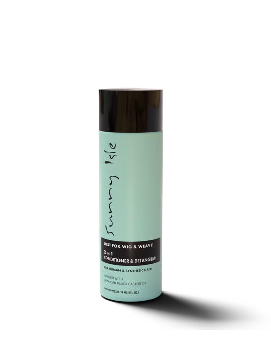 Sunny Isle Just For Wig, Weave, Braid & Extensions - 2in1 Conditioner & Detangler 8oz
