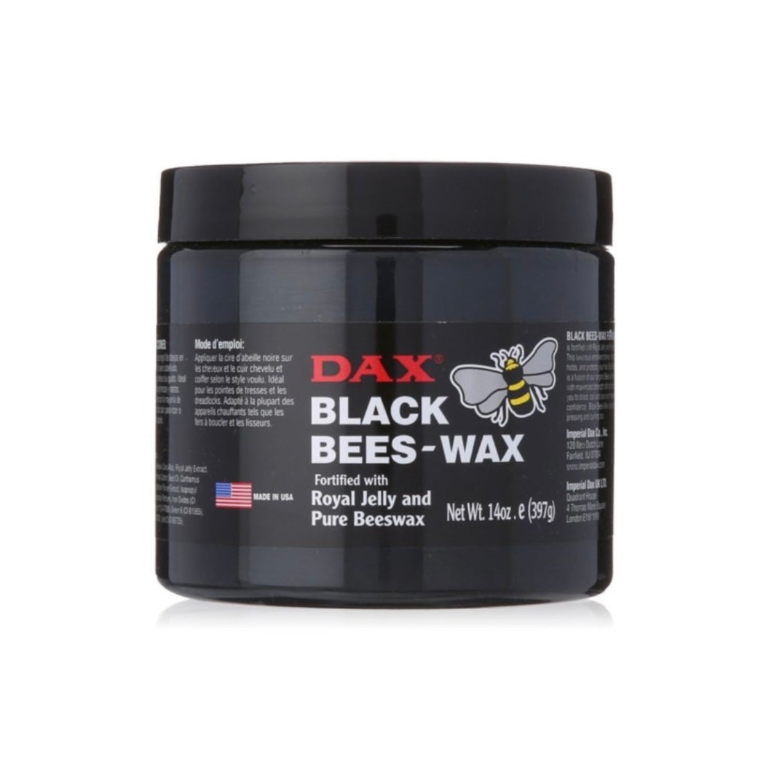 Dax Black Bees Wax 14 oz