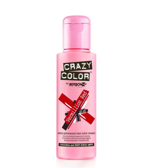Crazy Color 40 Vermillion Red 100ml