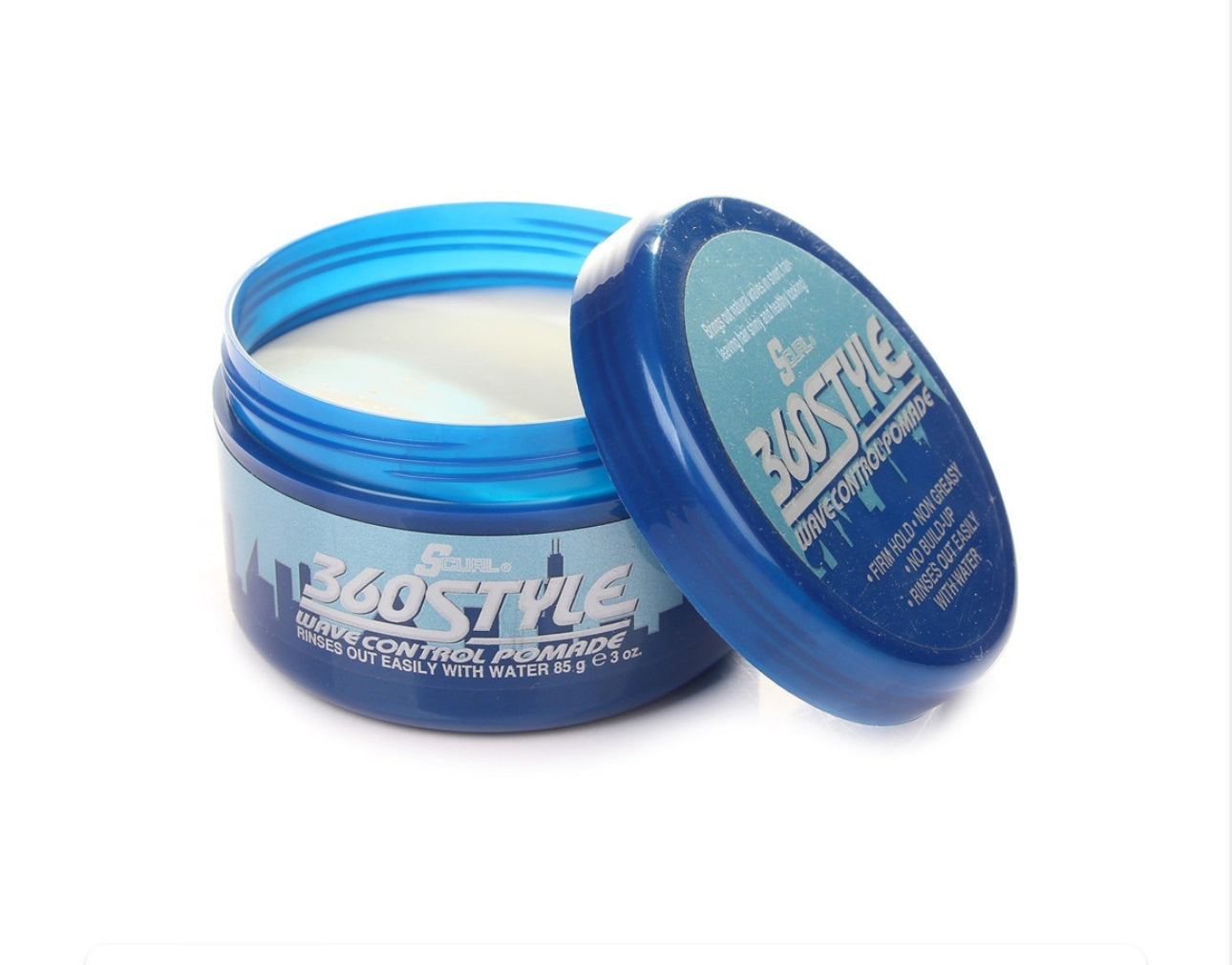 S-Curl 360 Style Wave Control Pomade 3 Oz