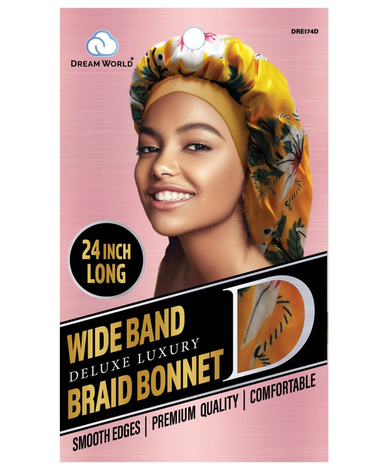 Dream World Wide Band Braid Bonnet XL Design - DRE174D